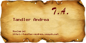 Tandler Andrea névjegykártya